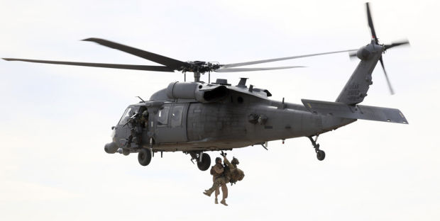 Practicing combat rescues